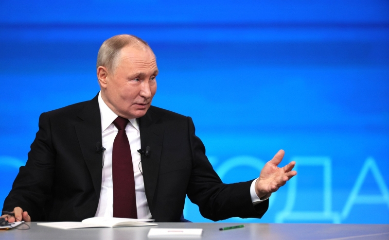 Названо точное время проведения прямой линии с Владимиром Путиным